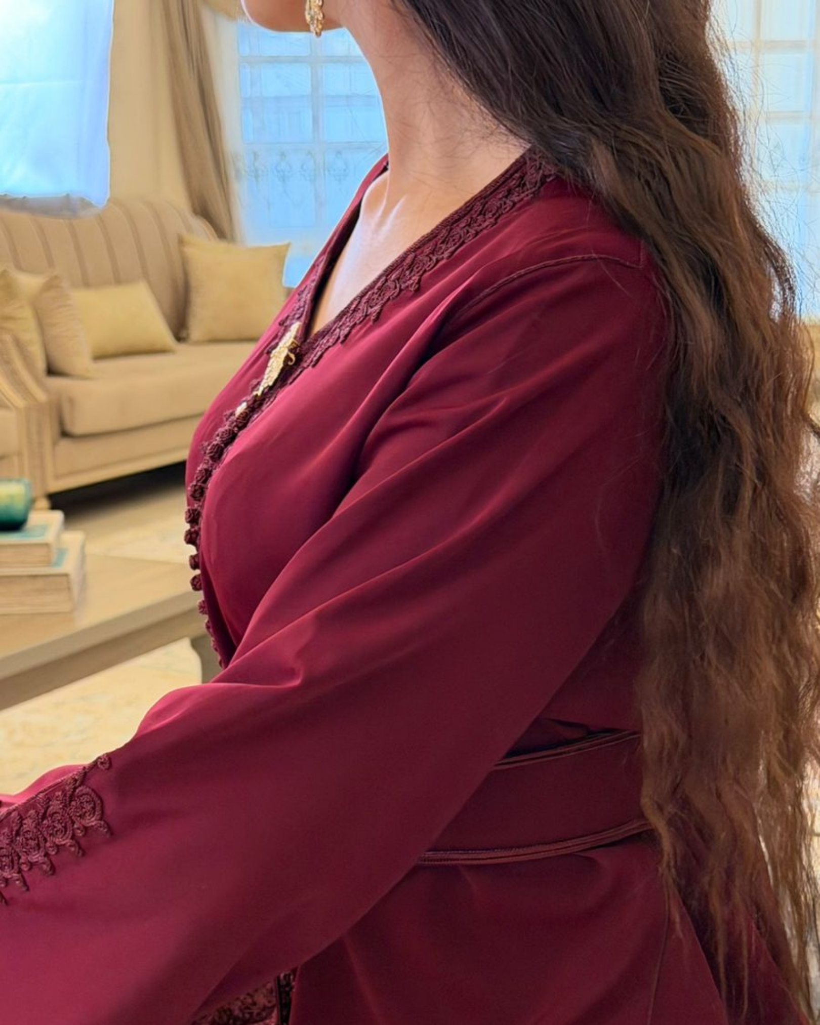 Crepe Kaftan with Master Embroidery