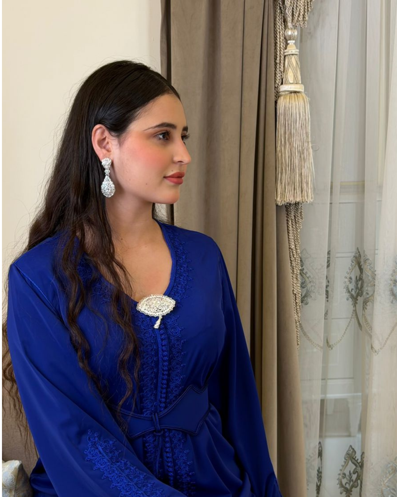Crepe Kaftan with Master Embroidery