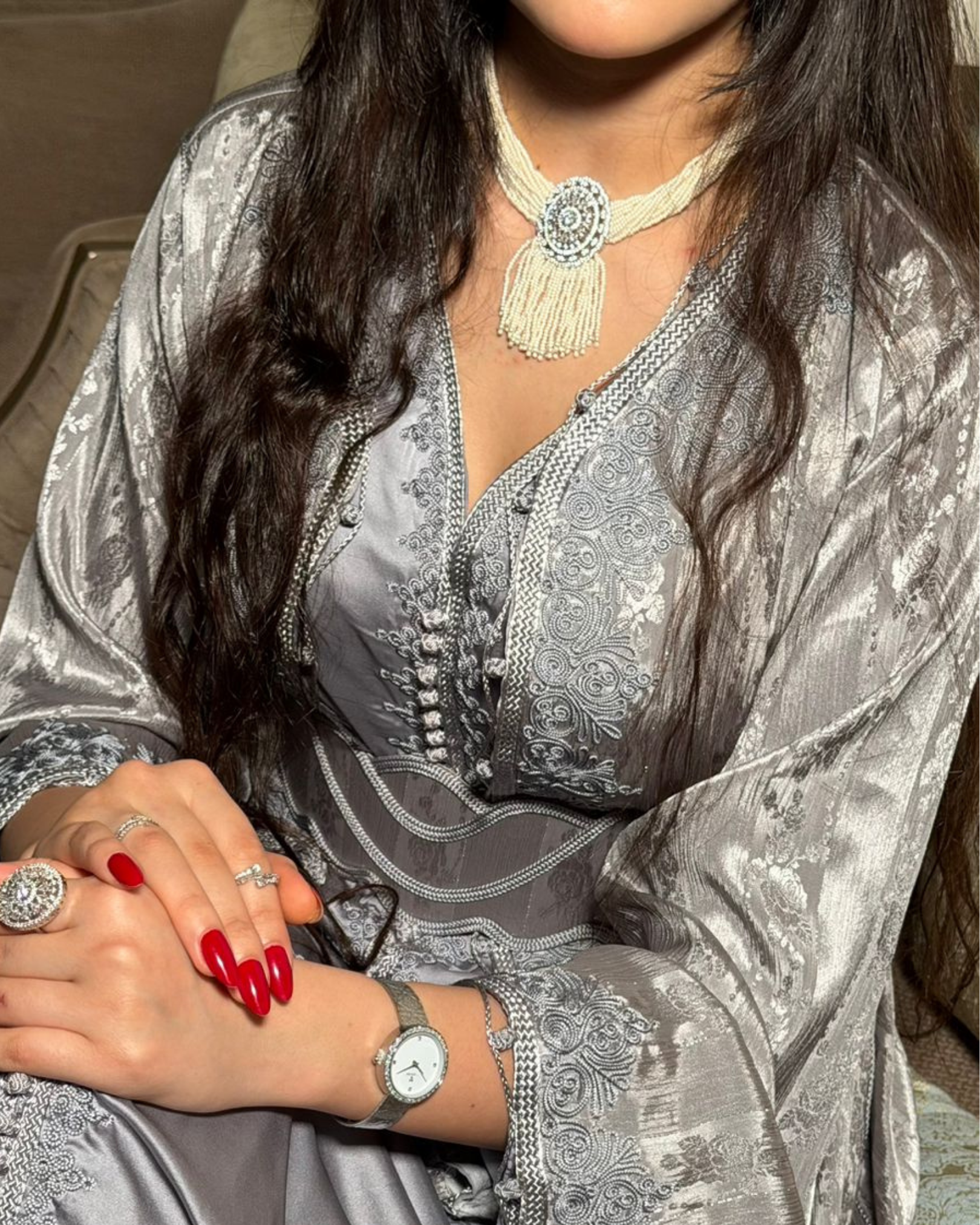 A luxurious, regal, and elegant Moroccan takchita ✨